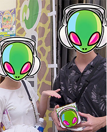 来場者インタビューの様子